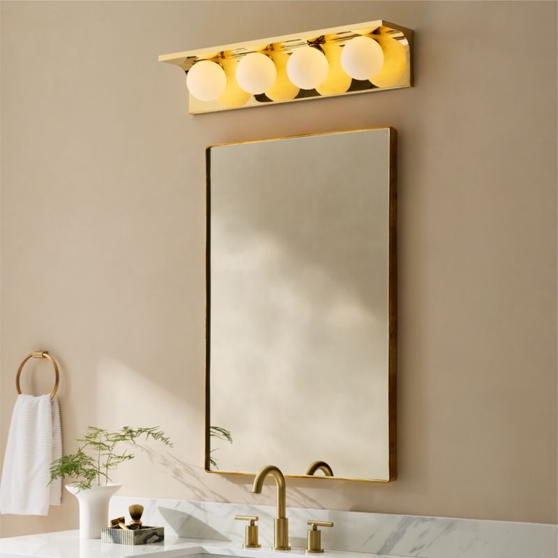 Aqua Virgo Unlacquered Brass 3-Light Wall Sconce - Image 1