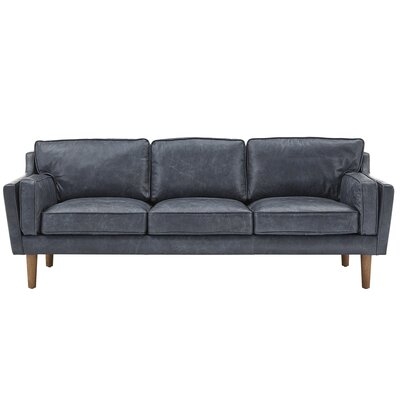 Mccombs Genuine Leather 86'' Square Arm Sofa - Image 0