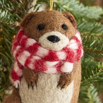 Scarf Animals Ornament, Felt, Otter - Image 2