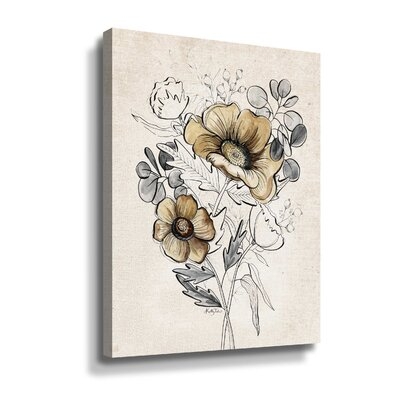 Serene Bouquet 1 Gallery Wrapped Floater-Framed Canvas - Image 0