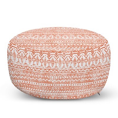 Ava 30" Wide Round Pouf Ottoman - Image 0