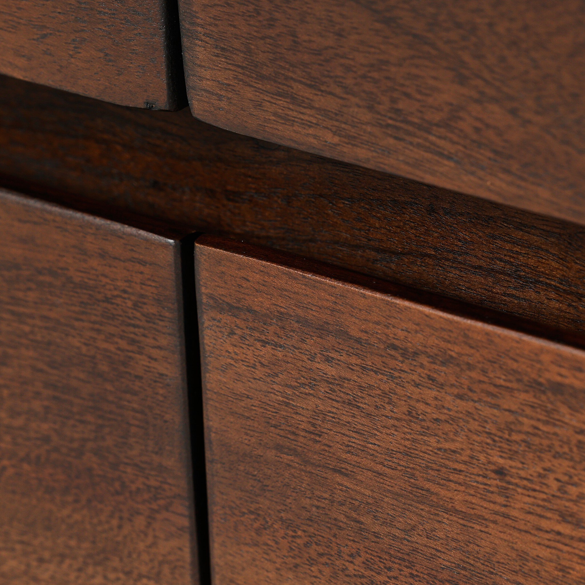 Nigel 6 Drawer Dresser - Rustic Brown Acacia - Image 9