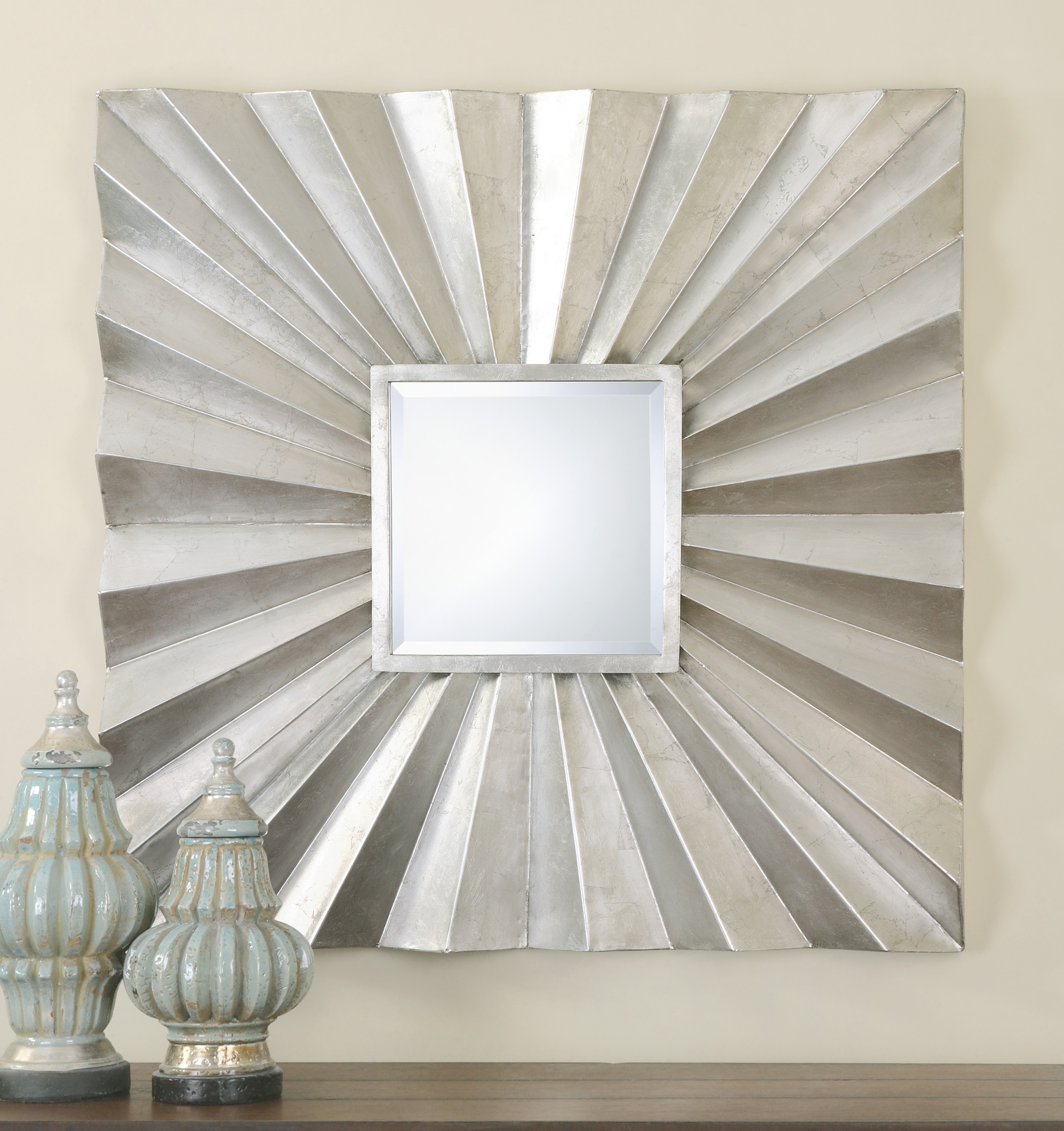 Adelmar Metal Square Mirror - Image 1