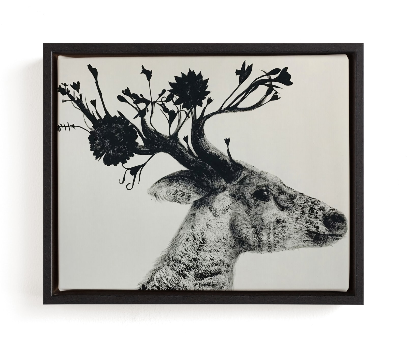 Flower Stag Limited Edition Fine Art Print 2 - Image 0