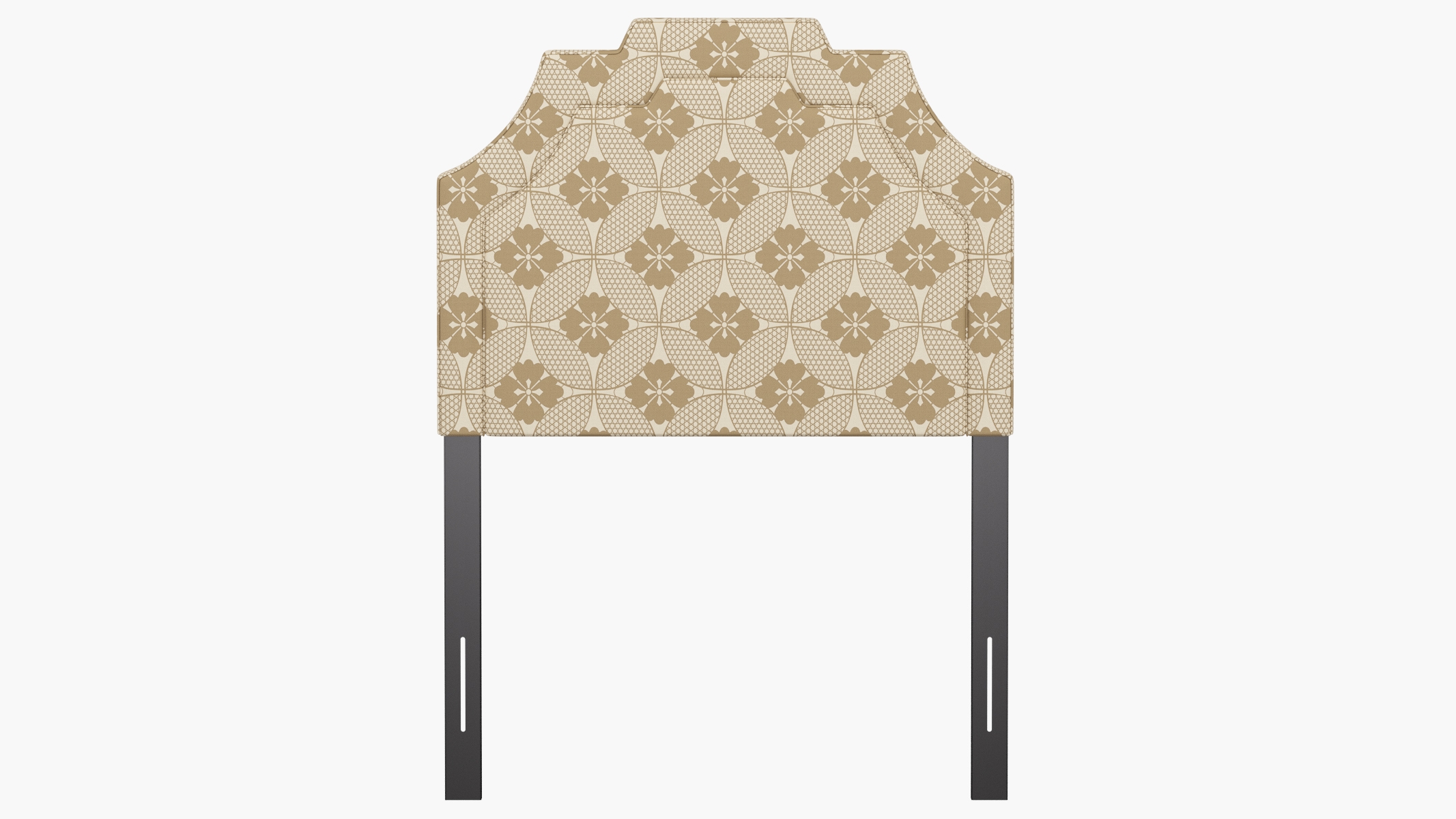 Art Deco Headboard, Rattan Solaire, Twin - Image 1