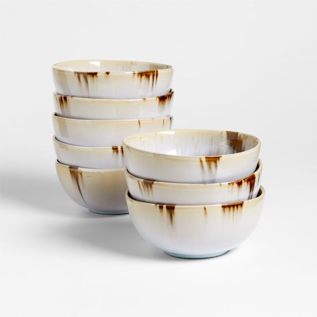 Julo Blue Cereal Bowls, Set of 8 - Image 0