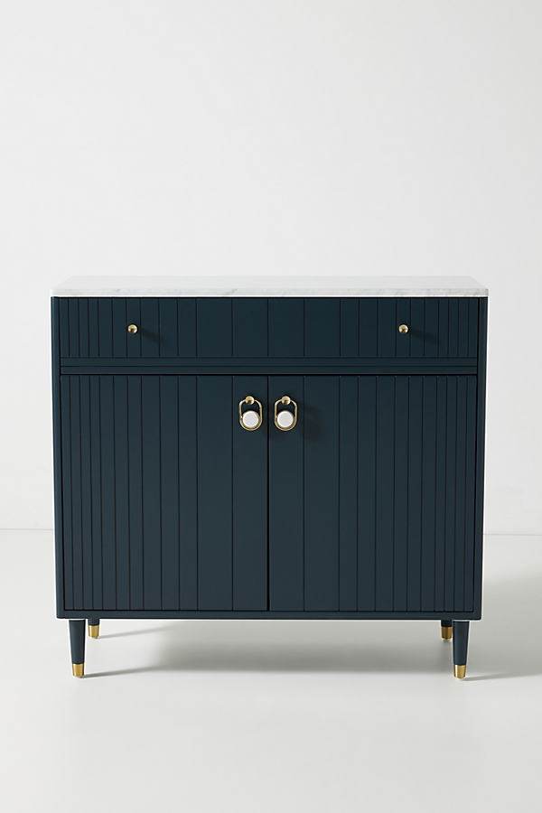 Marcelle Bar Cabinet By Anthropologie in Blue - Image 0