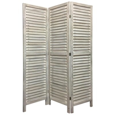 Foxglove 48'' W x 67'' H 3 - Panel Solid Wood Folding Room Divider - Image 0