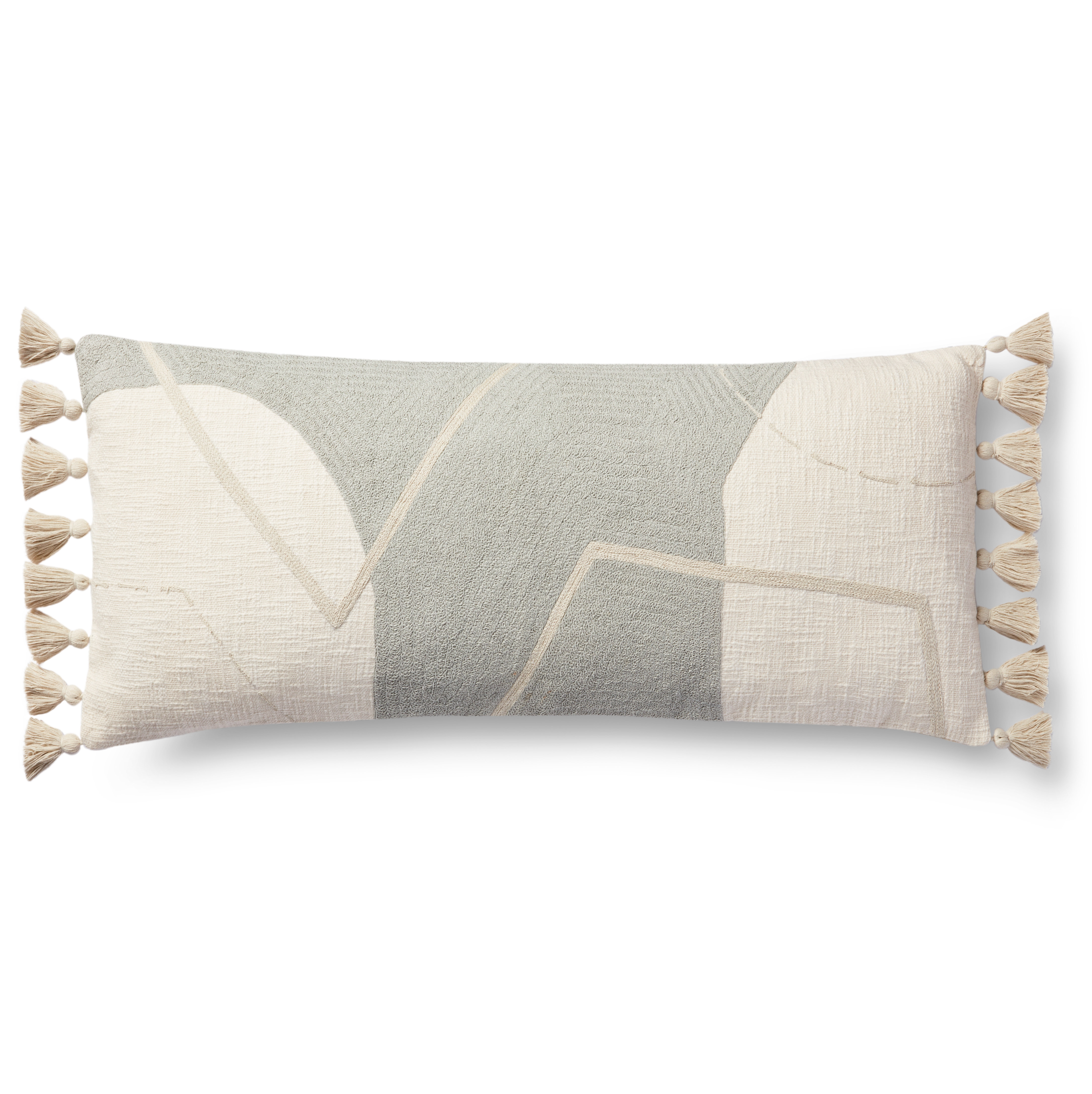 PILLOWS P0942 GREY / MULTI 13" x 35" Cover Only - Image 0