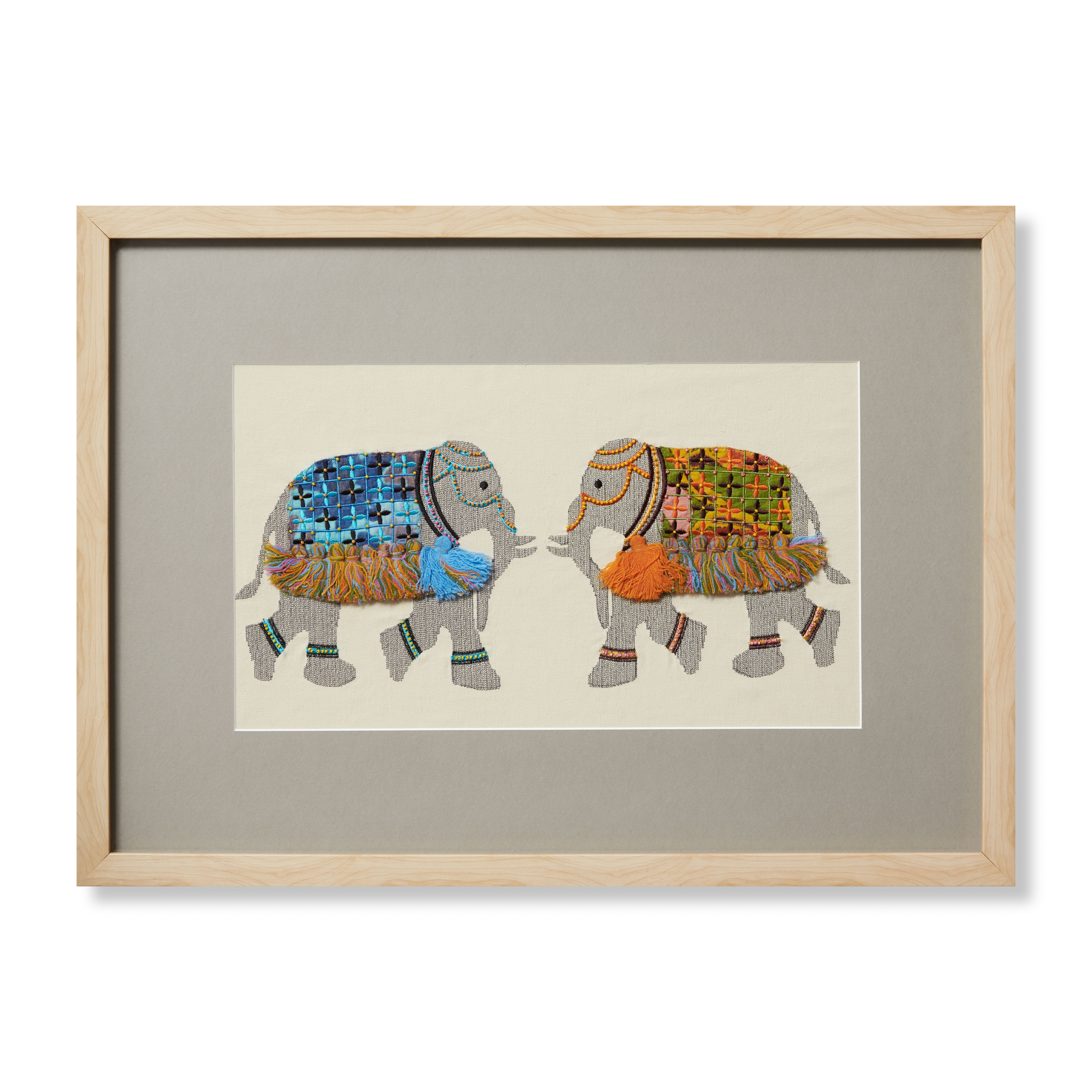 Loloi Fringe Benefits Natural / Multi 2'-5" x 1'-9" Wall Art - Image 0