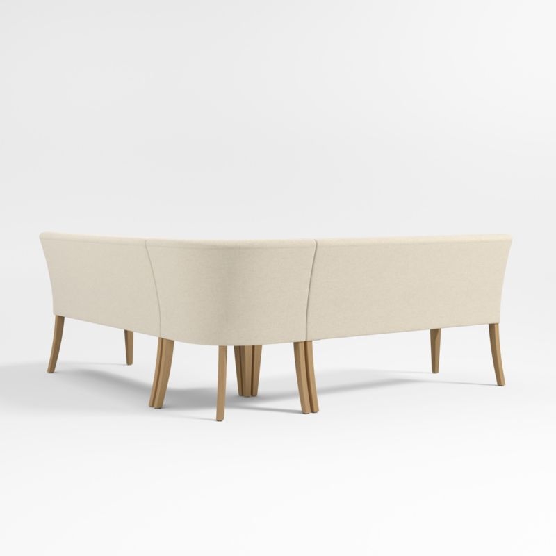 Lowe Ivory Double L-Shaped Dining Banquette - Image 3