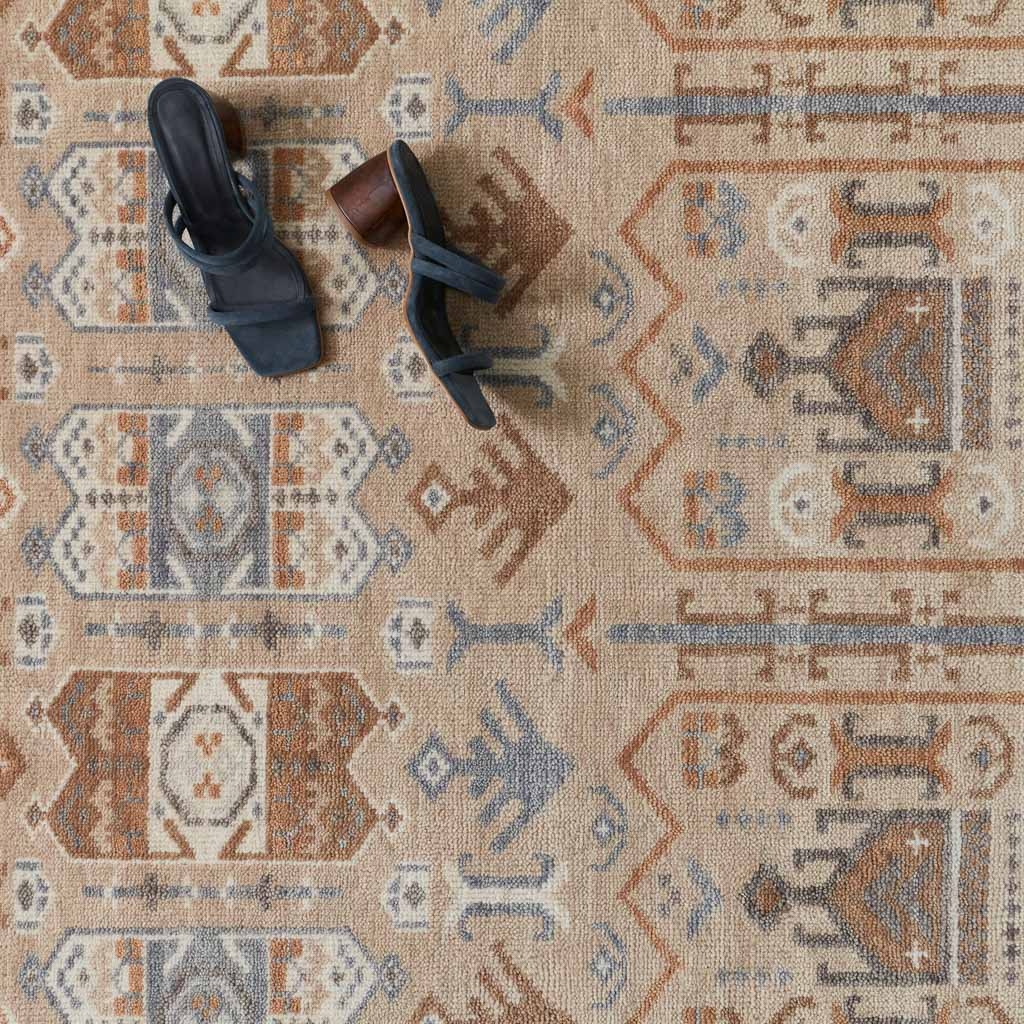 The Citizenry Tamasi Hand-Knotted Area Rug | 6' x 9' | Light Blue - Image 6