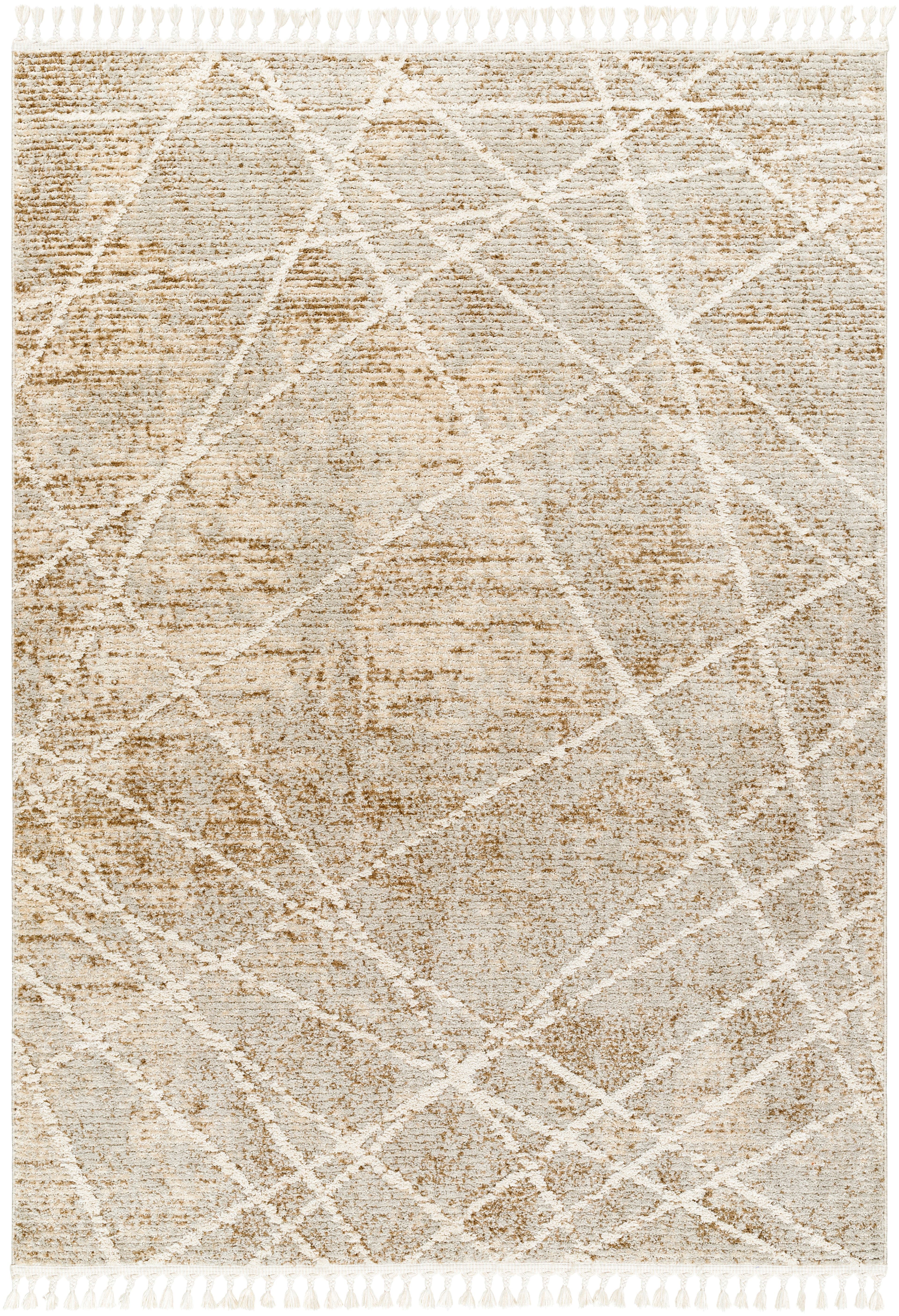 Rudy Beige Indoor 9'2" x 12' Machine Woven Rug - Image 0