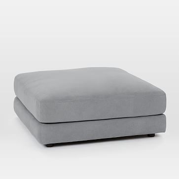 Haven Ottoman, Poly, Performance Washed Canvas, Storm Gray, Concealed Supports - Image 2