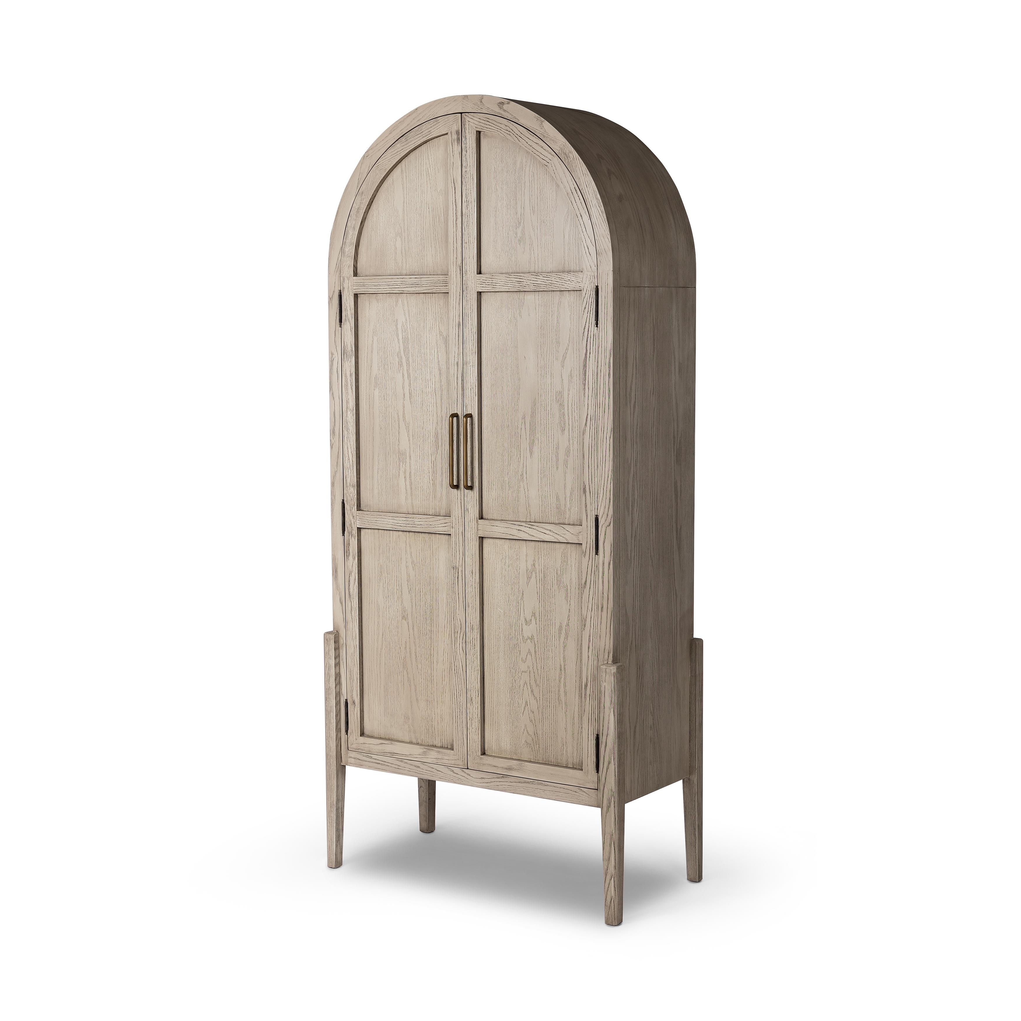 Tolle Panel Door Cabinet-Rstic Wht - Image 0
