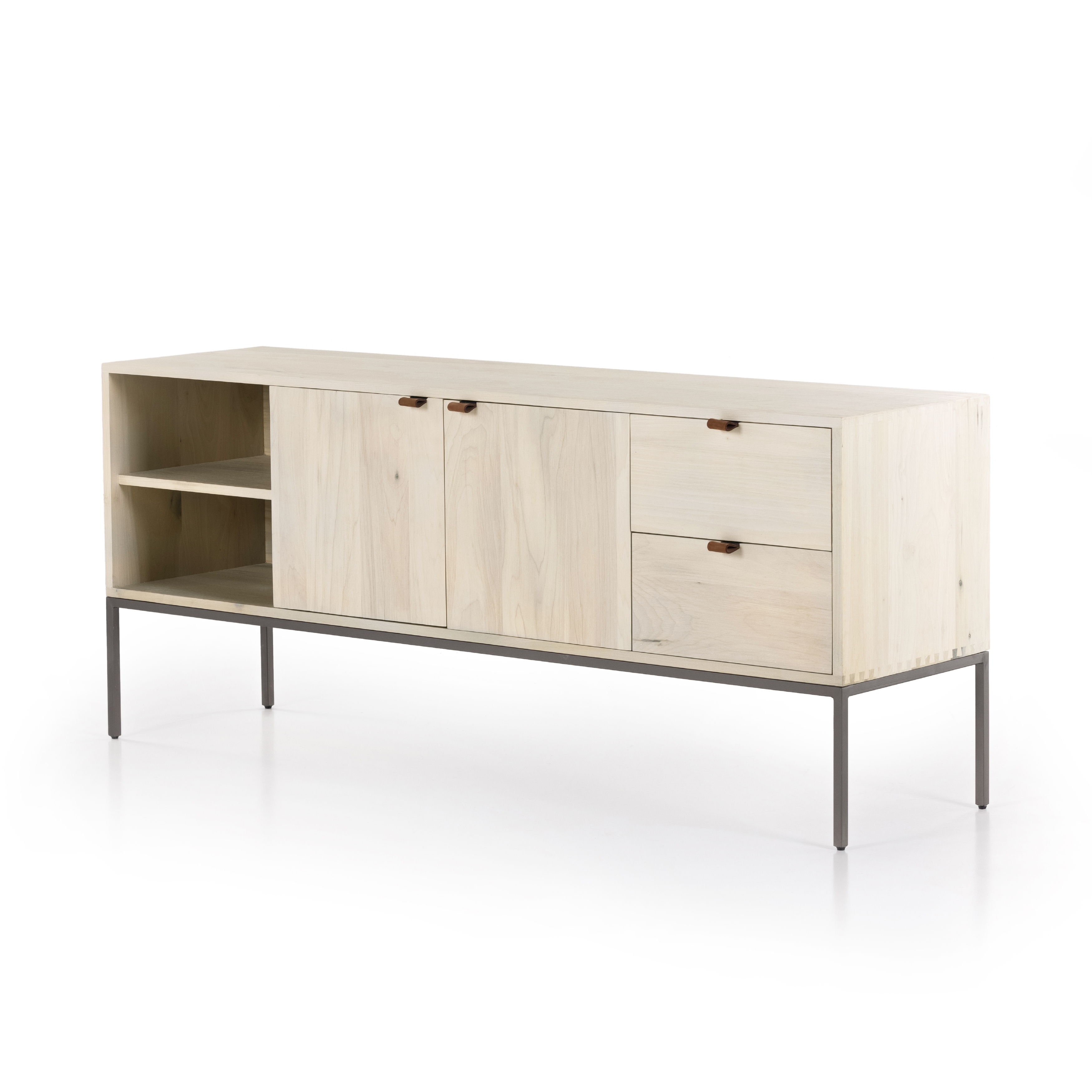 Trey Media Console-Dove Poplar - Image 1