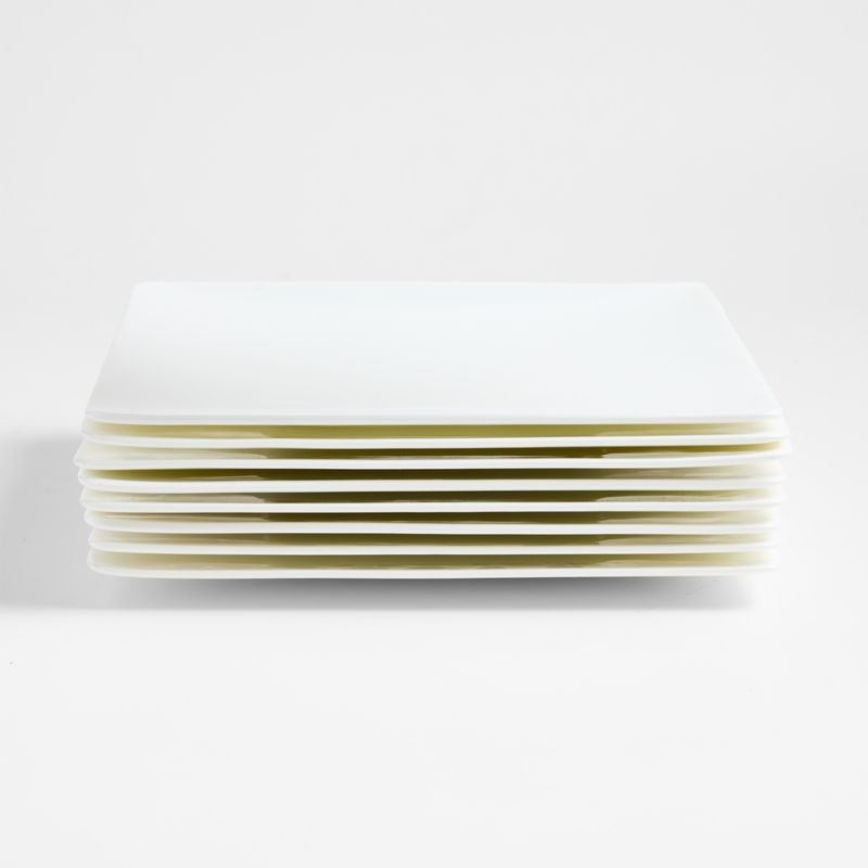 Bennett White Bone China Square Dinner Plate - Image 3