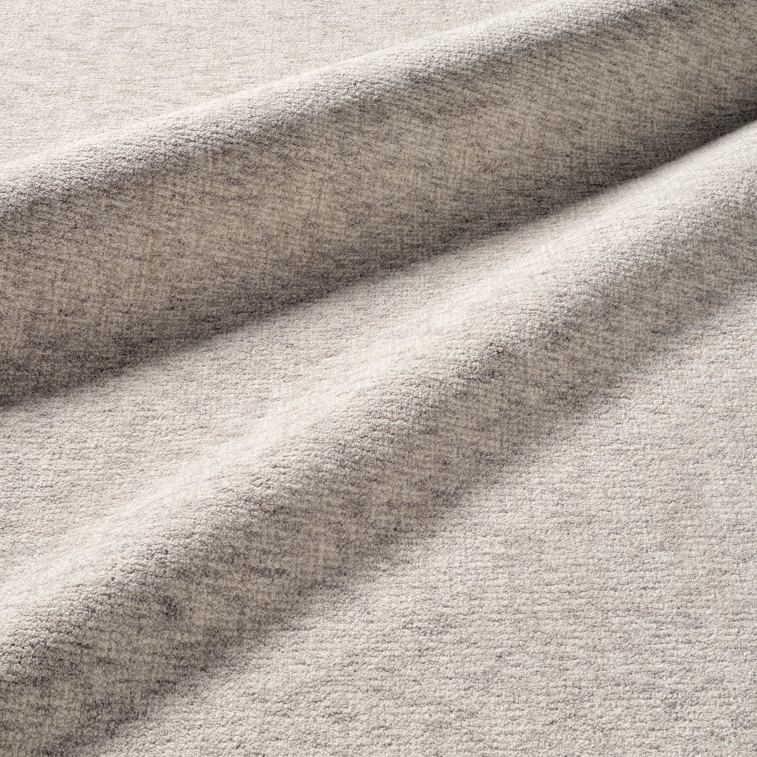 Oland BRT09 Handmade Solid Ivory and Light Taupe Area Rug (12'x15') - Image 3