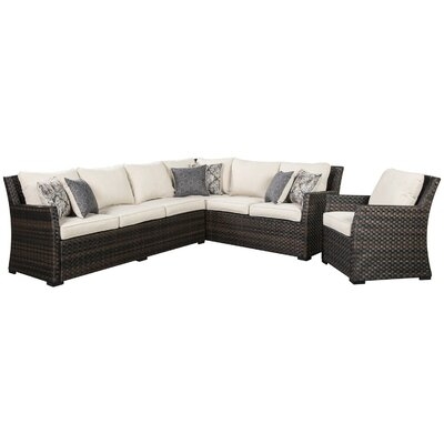 Lovejoy Patio Sectional with Cushions - Image 0