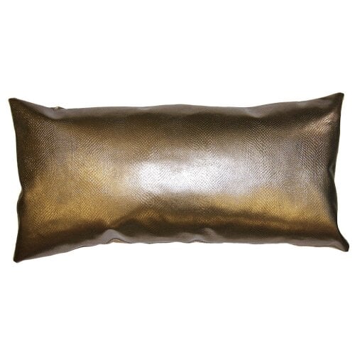 Square Feathers Driftwood Pillow Size: 12" x 24" - Image 0