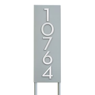 Welcome Home Yard Sign with Magnetic, White Base, Black Numbers - Image 3