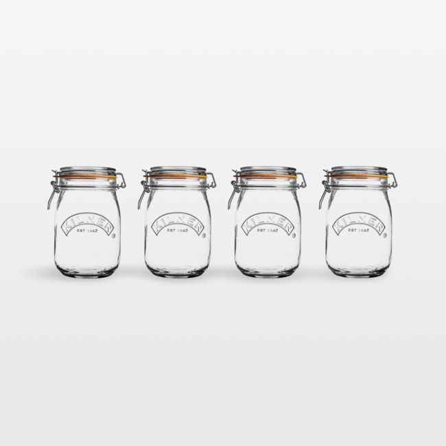Kilner® 34-Oz. Round Clip-Top Jars, Set of 4 - Image 0