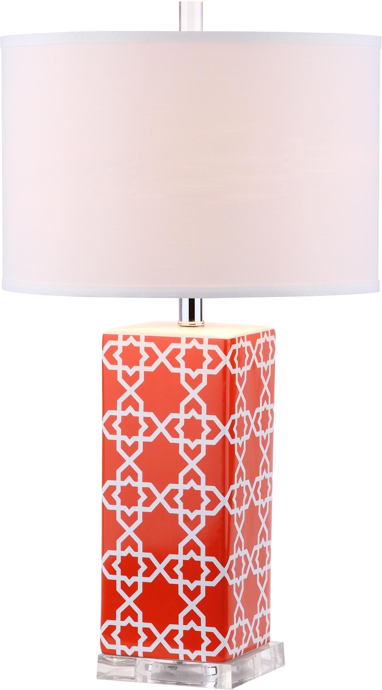 Quatrefoil 27-Inch H Table Lamp - Orange - Safavieh - Image 3