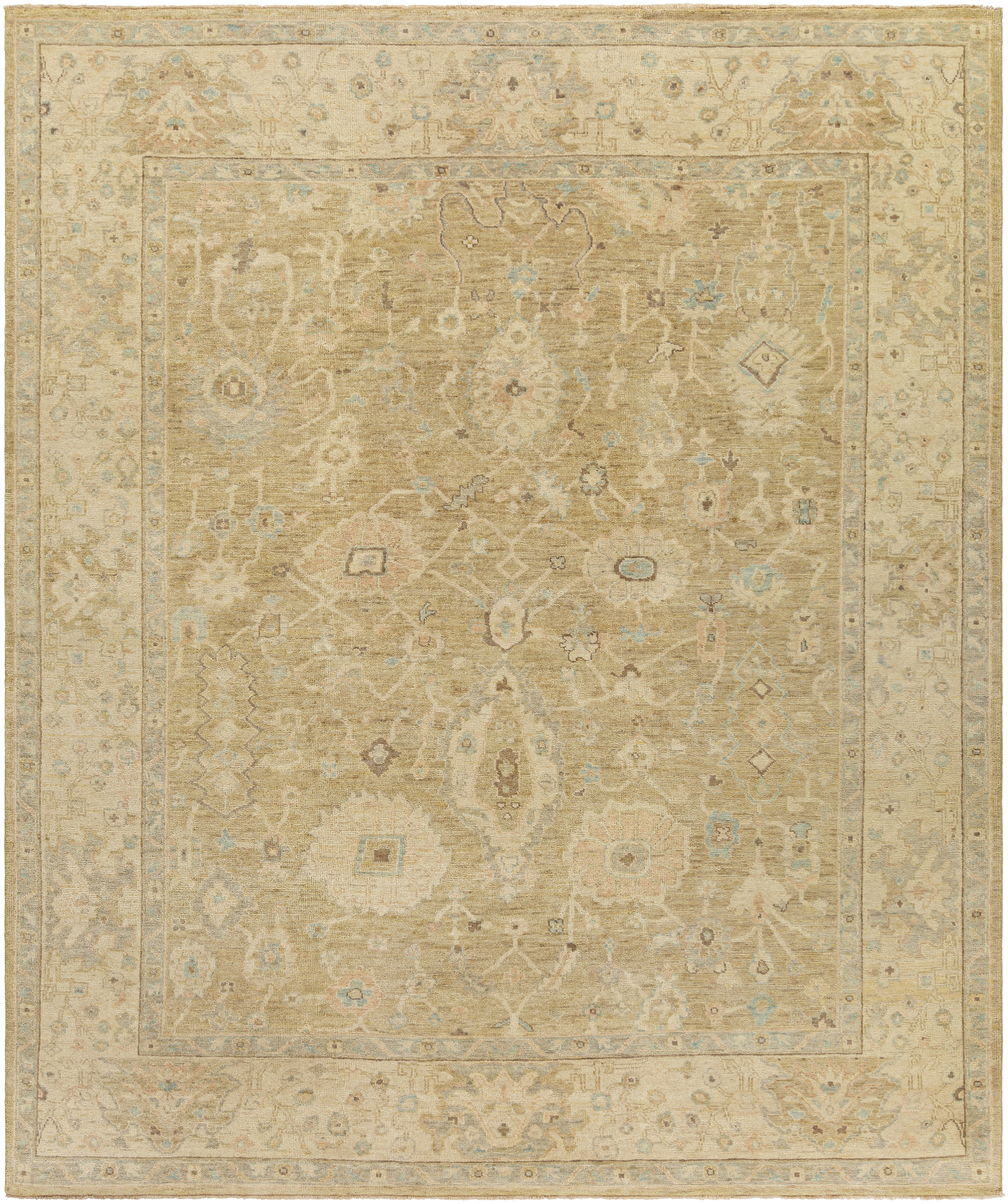 Normandy Beige Indoor 9' x 13' Handmade Rug - Image 0