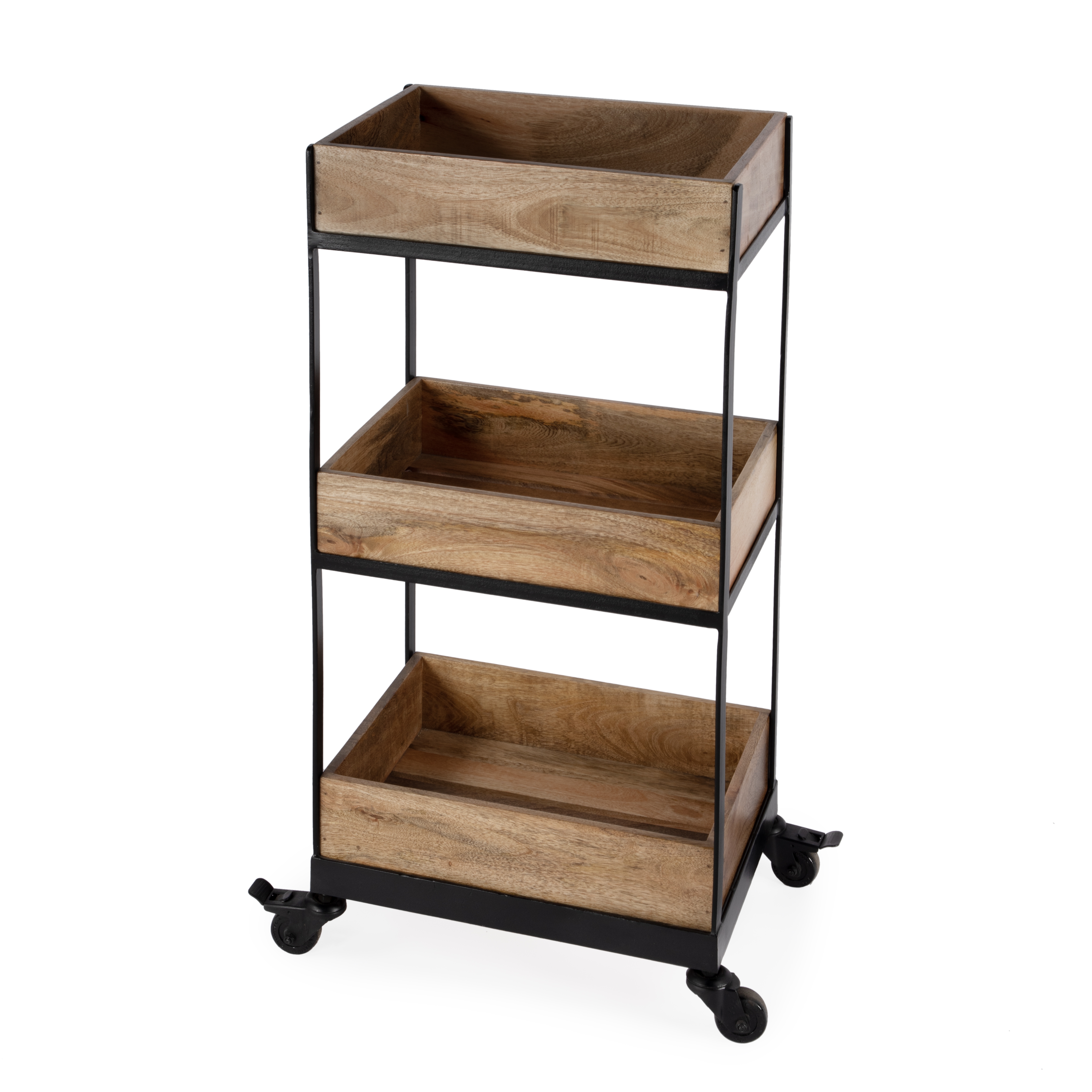 Fulham Natural Mango Serving Cart - Image 0