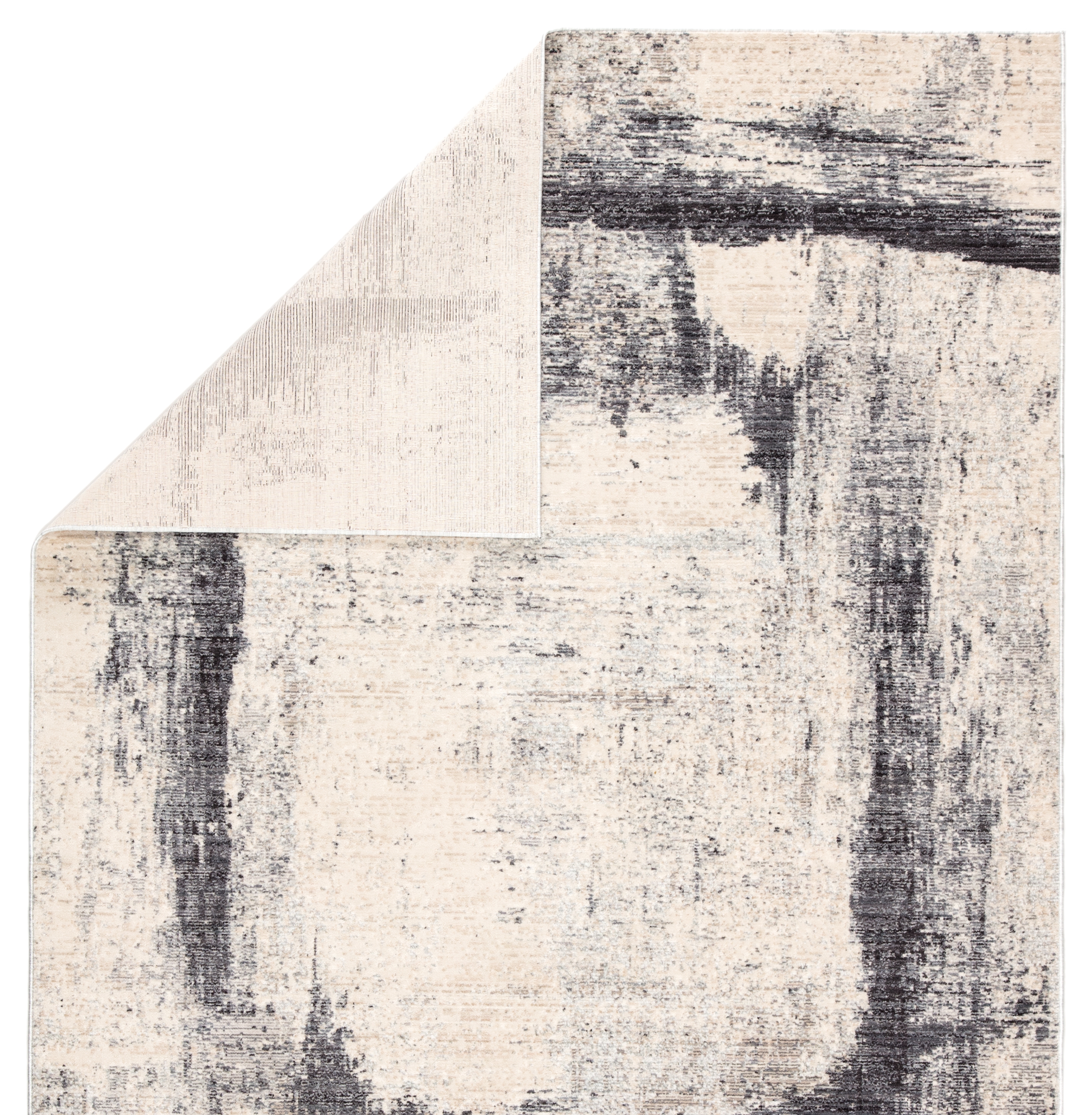 Hanson Abstract Ivory/ Gray Area Rug (5'X8') - Image 2