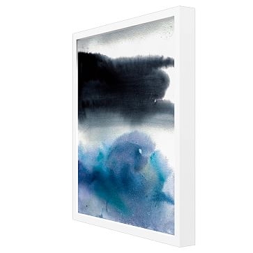 Storm Floater Framed Canvas Painting Blue Small - Image 1
