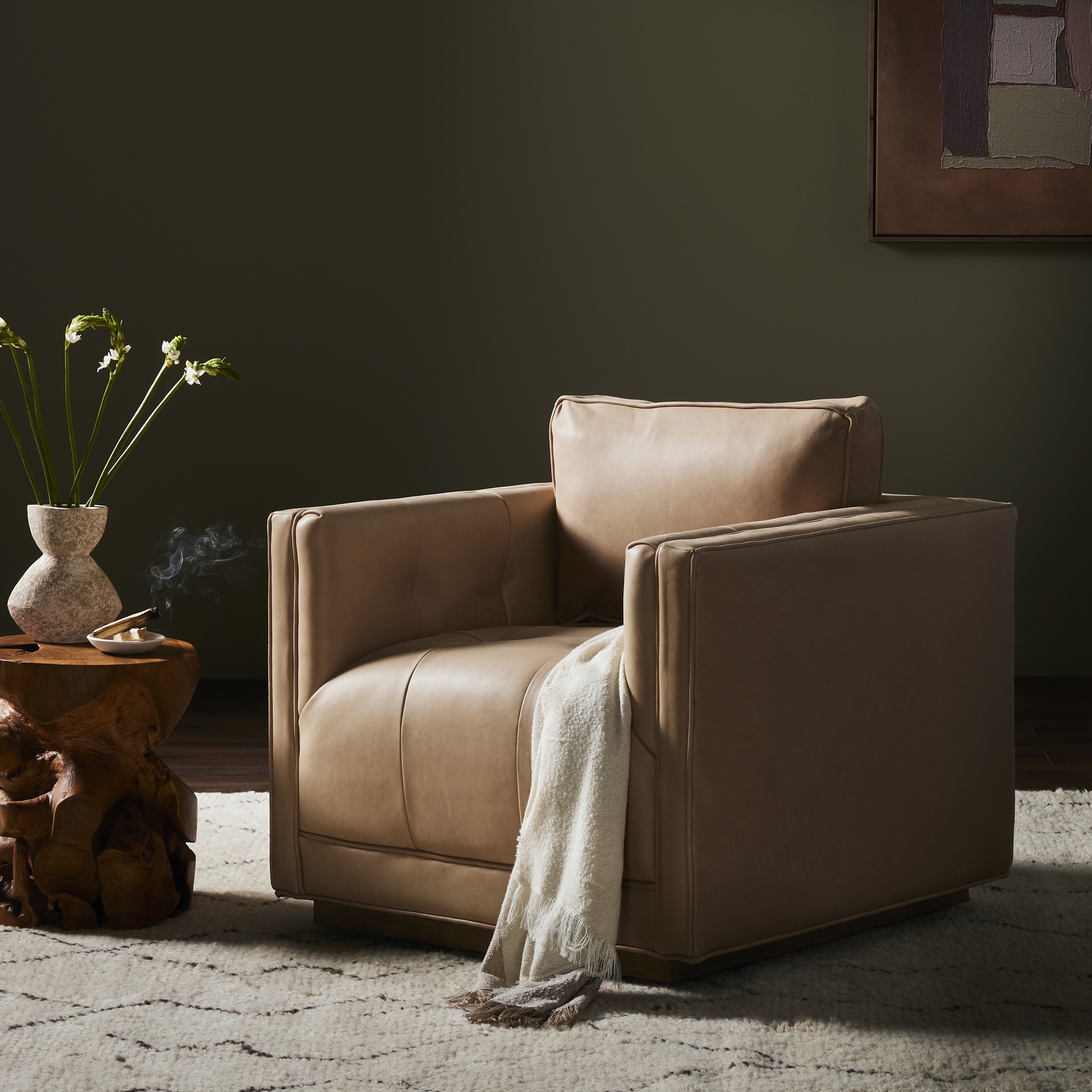 Kiera Swivel Chair - Palermo Nude - Image 12