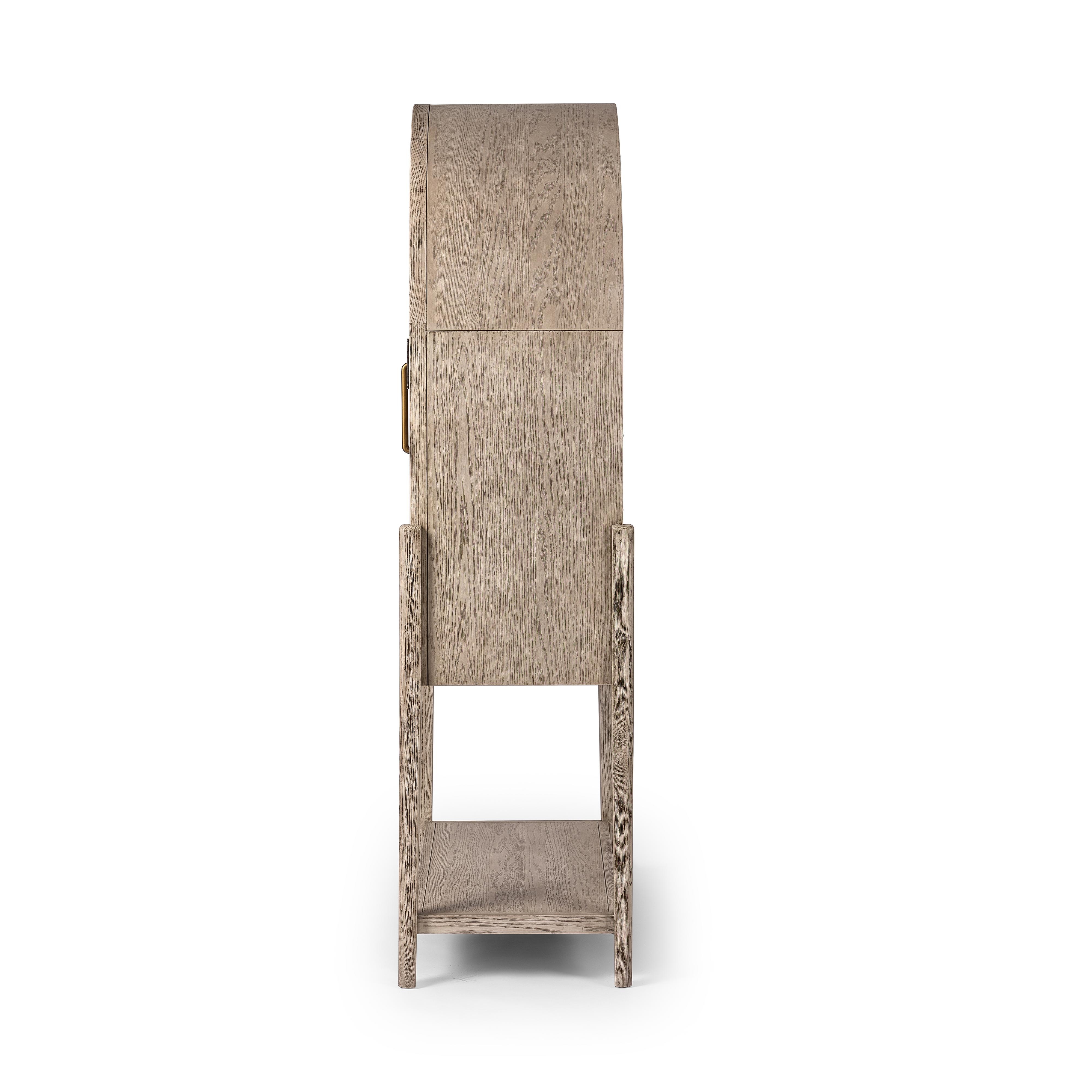 Tolle Bar Cabinet - Rustic White Solid - Image 4