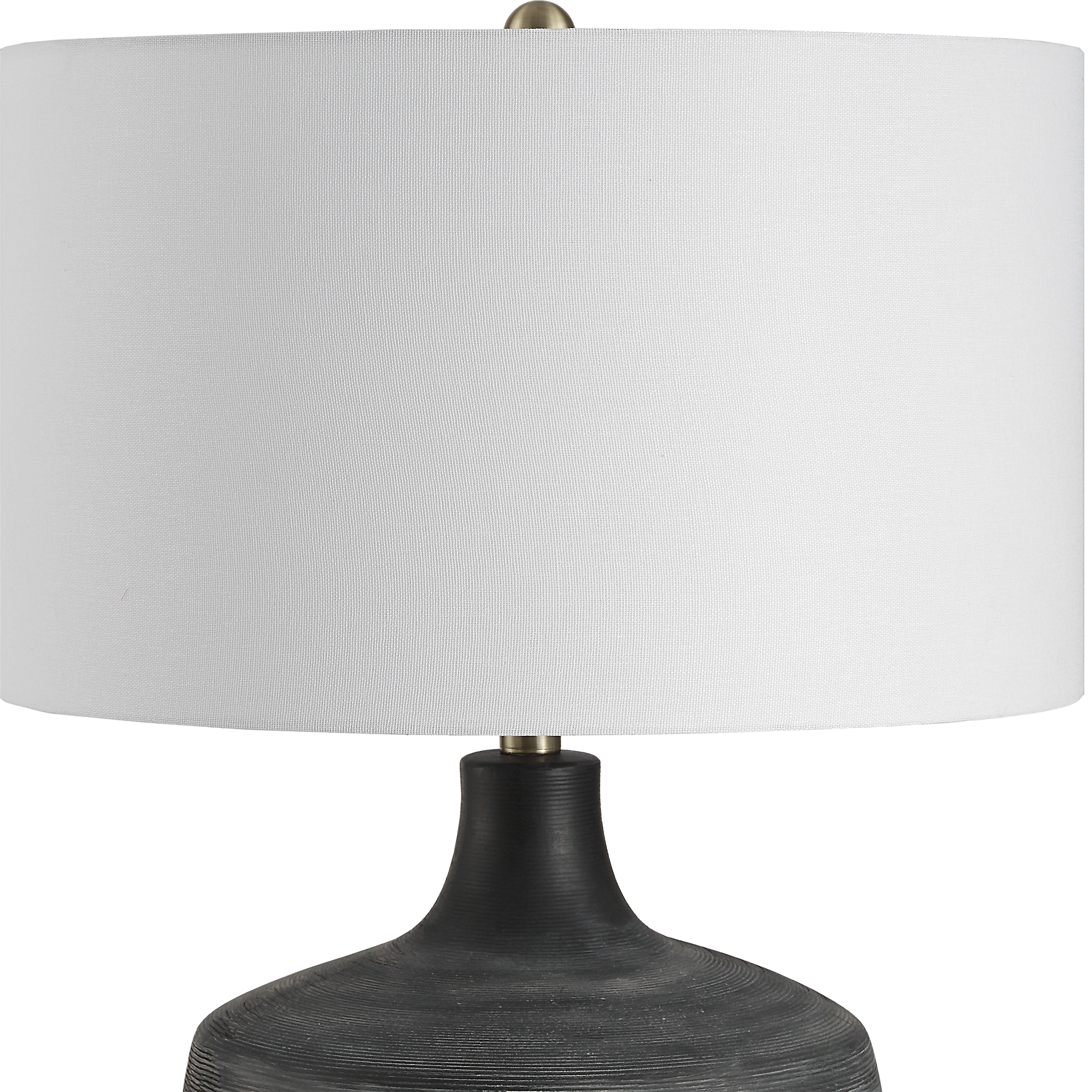 Graphite Ribbed Table Lamp - Image 4