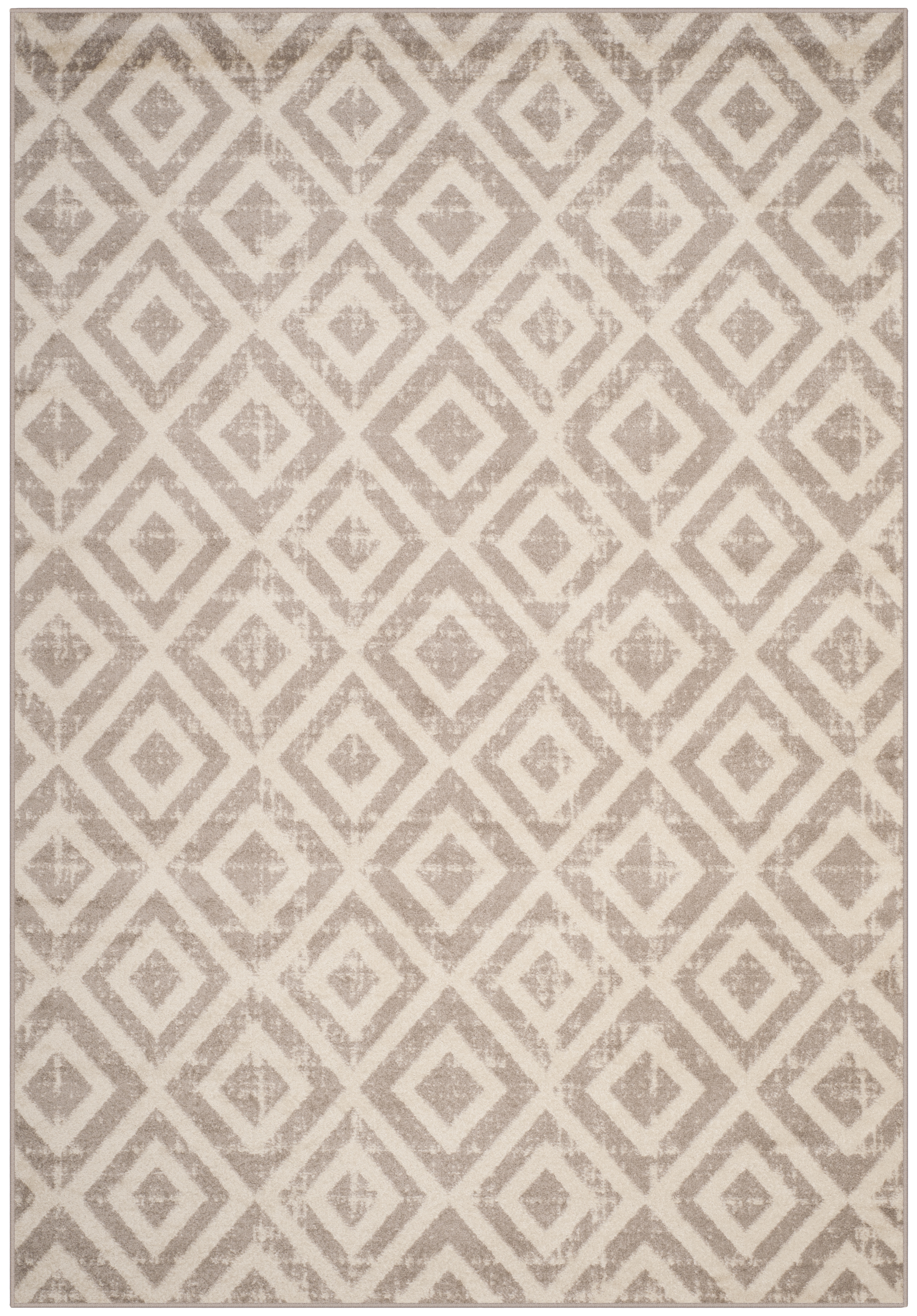 Arlo Home Woven Area Rug, AMS105A, Ivory/Mauve,  6' 7" X 9' 2" - Image 0