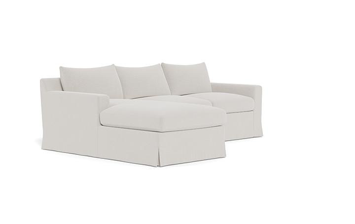 Sloan Slipcovered Left Chaise Sectional - Image 1