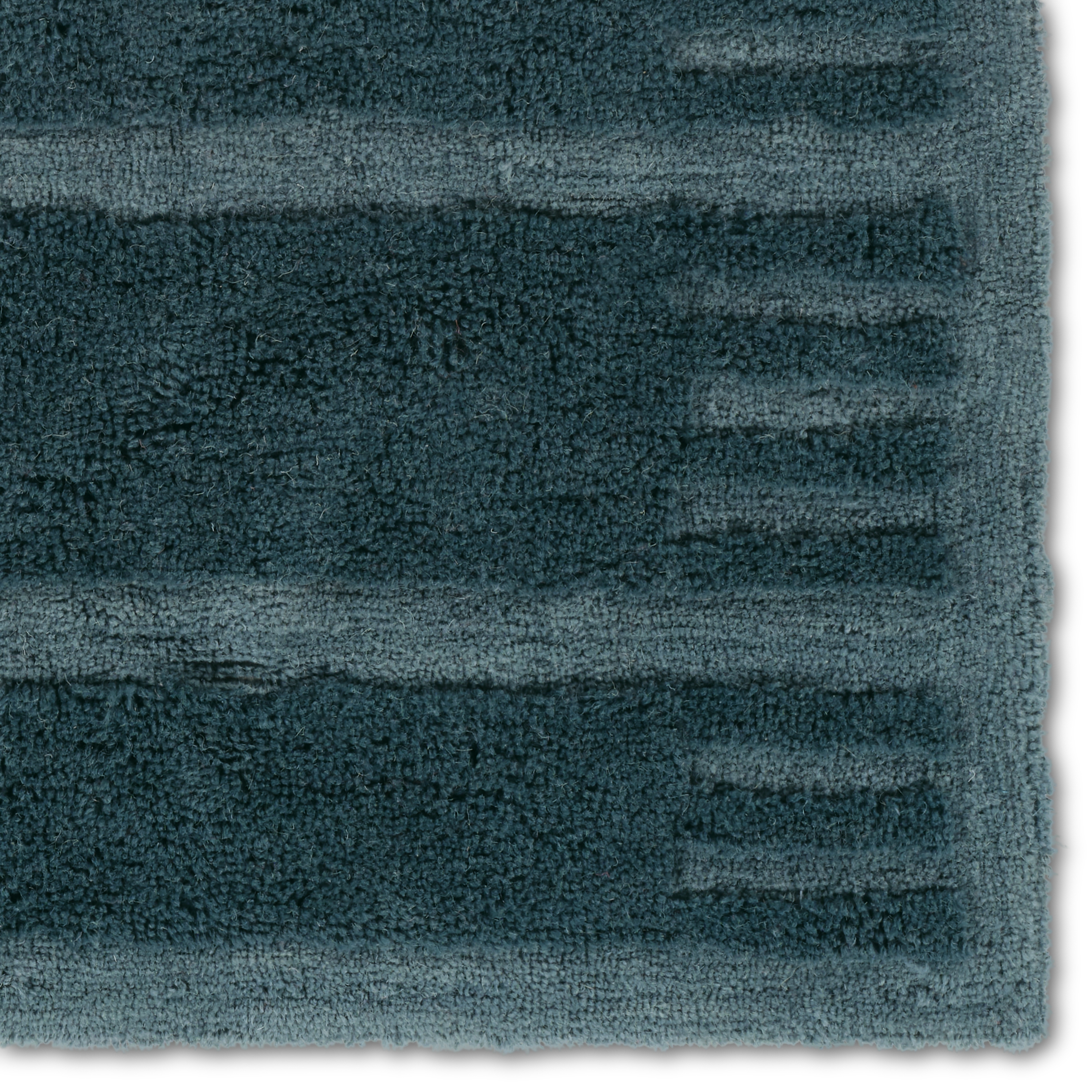 Evren AIB06 Handmade Geometric Blue Area Rug (8'6"x11'6") - Image 3