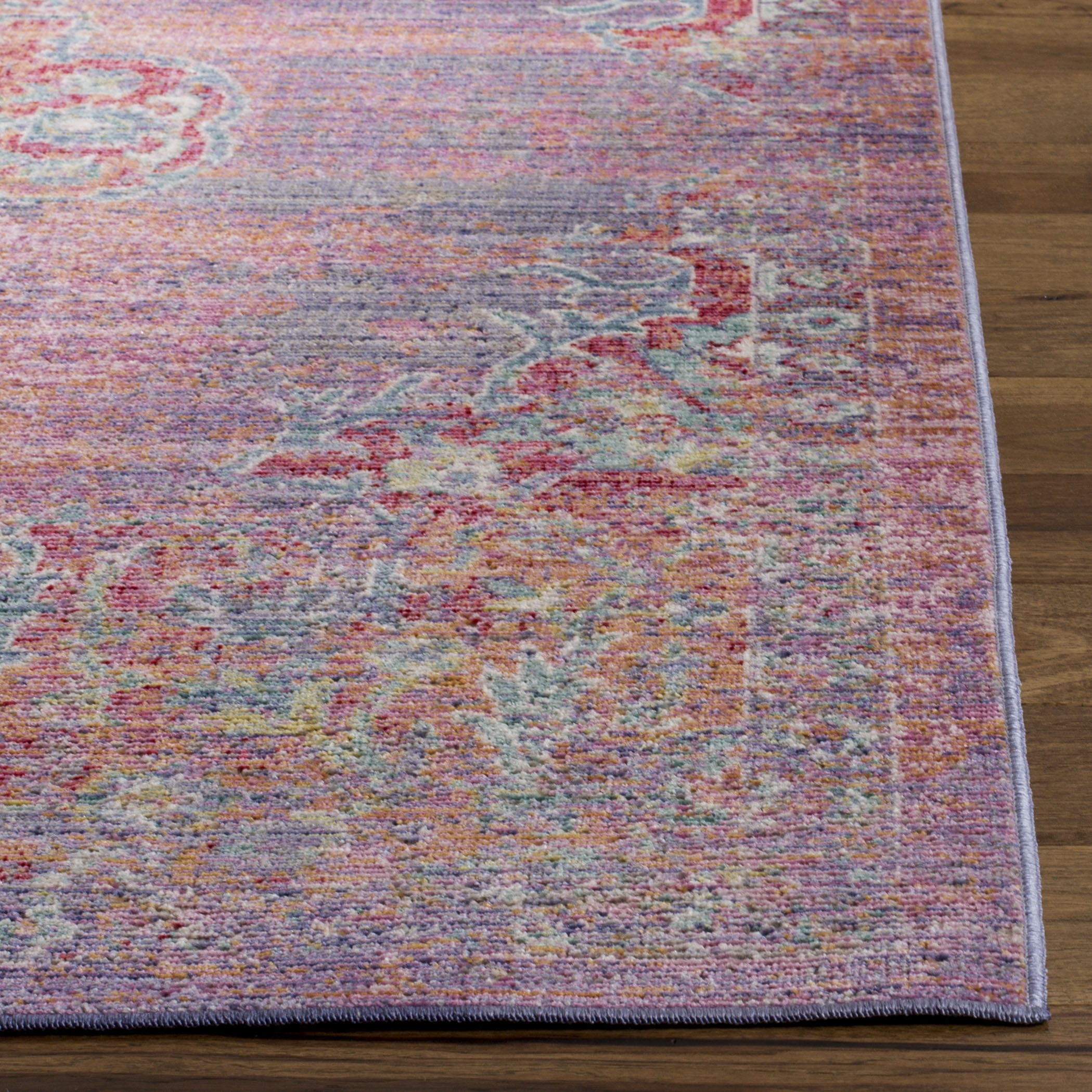 Arlo Home Woven Area Rug, WDS317F, Lavender/Fuchsia,  9' X 13' - Image 1