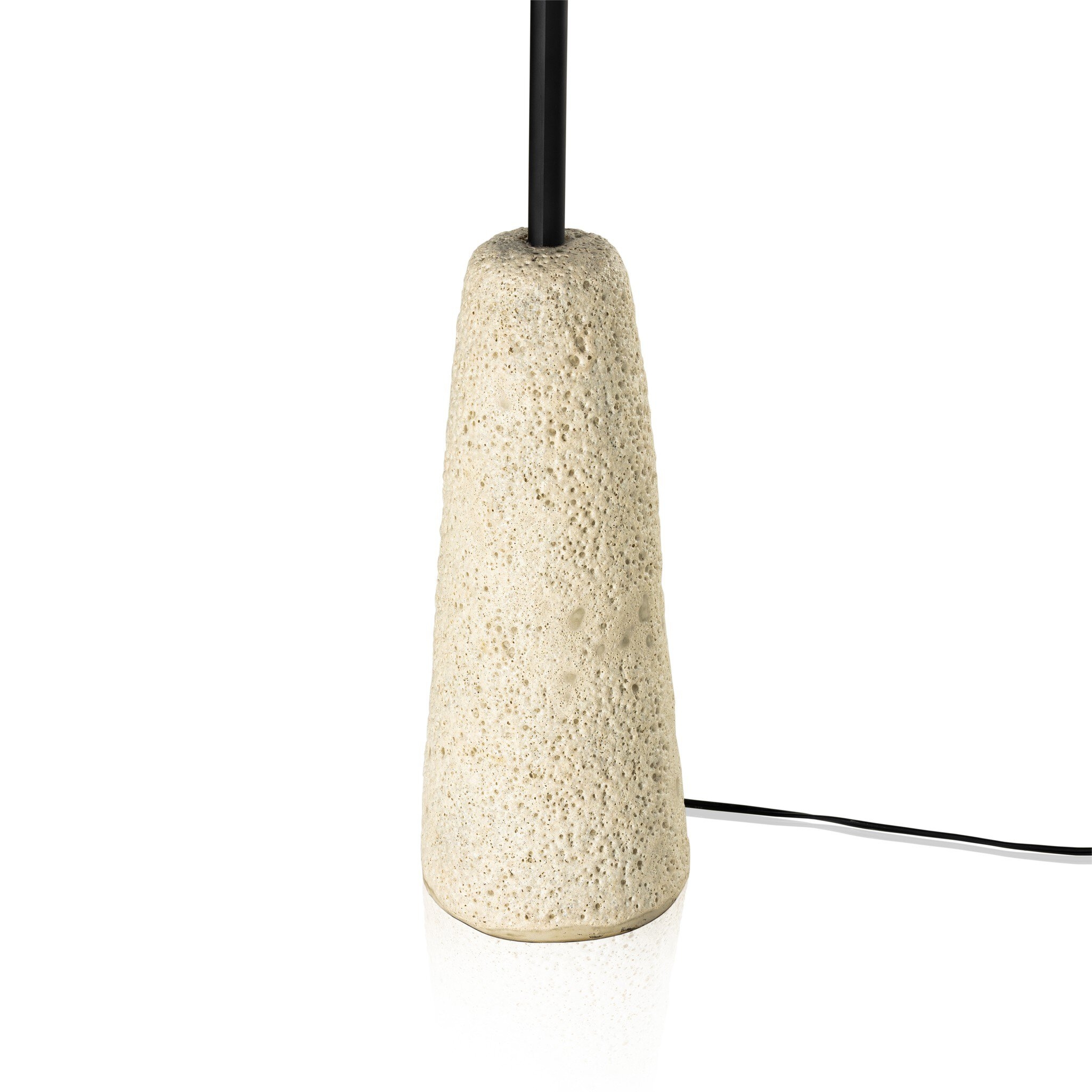 Wren Floor Lamp - Reactive White Glaze - Image 5