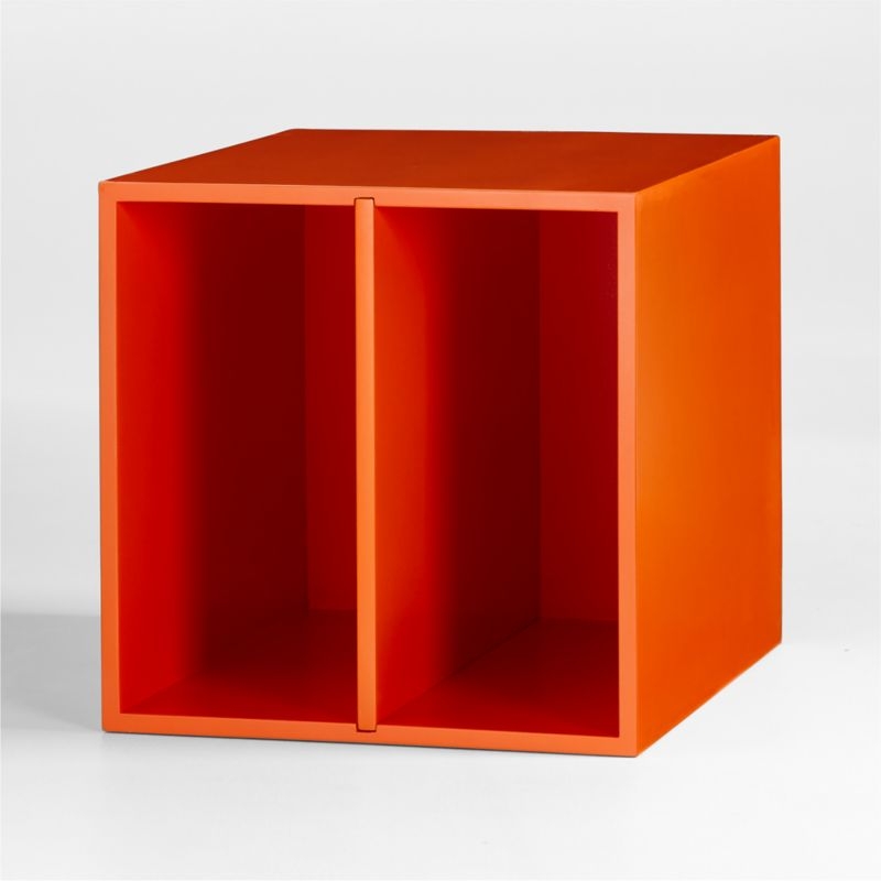 Rook Orange Cube Bin with Divider - Image 6