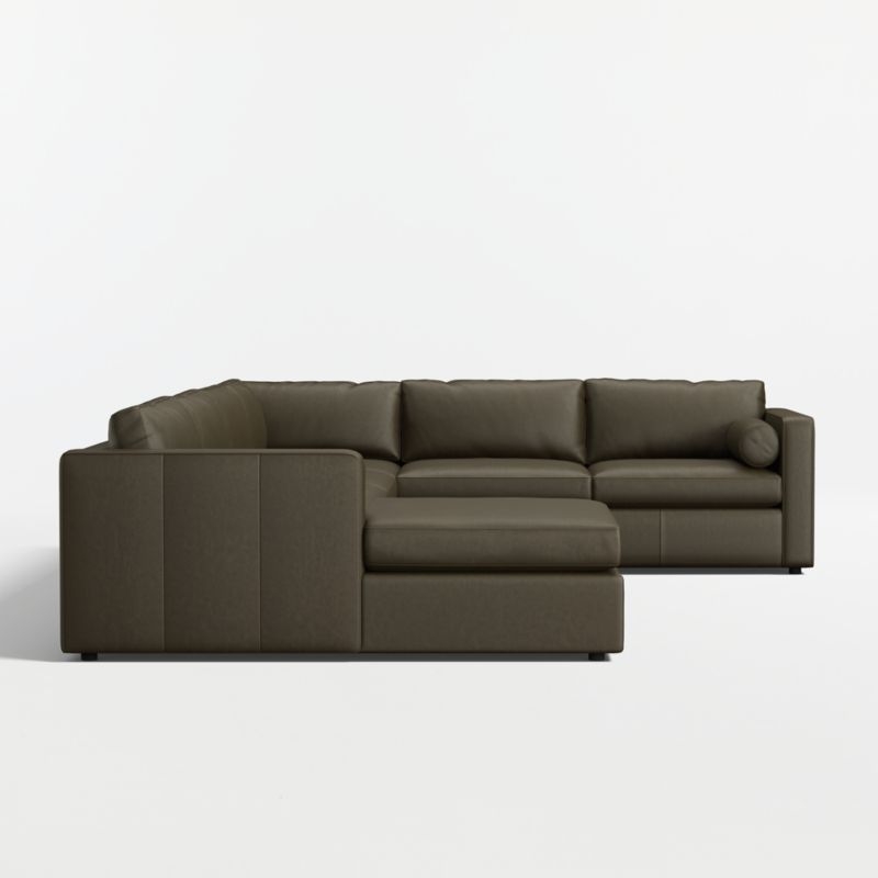 Aris 4-Piece L-Shaped Leather Sectional Sofa with Chaise Lounge - Image 2