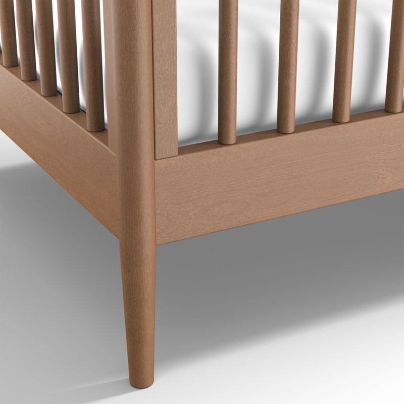 Hampshire Natural Brown Wood Convertible Baby Crib with Toddler Bed Rail - Image 8