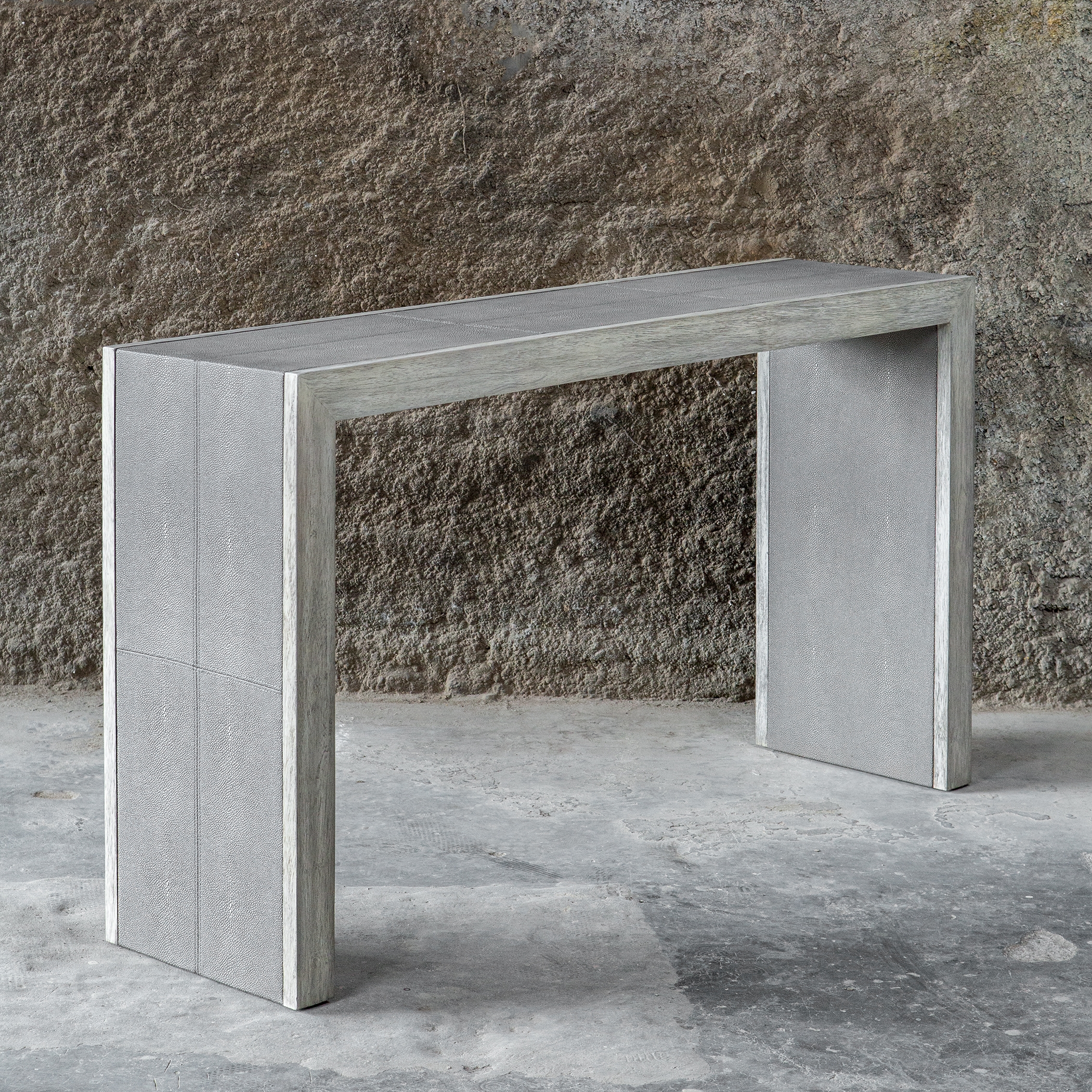 Aerina Aged Gray Console Table - Image 2