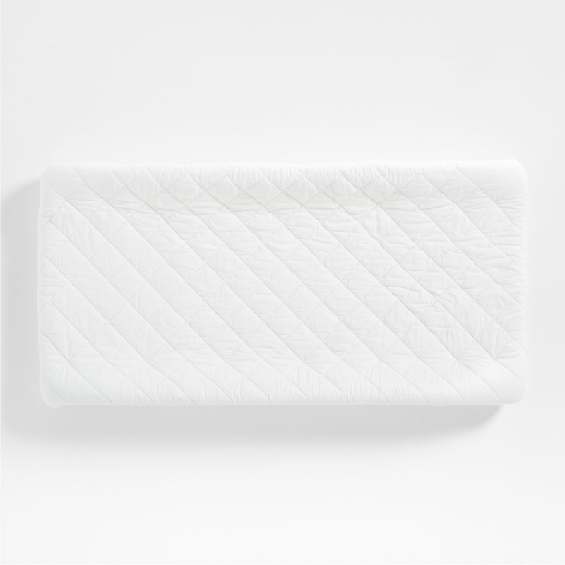Cozy Cloud Pampas Ivory Washed Organic Cotton Changing Pad Cover - Image 1