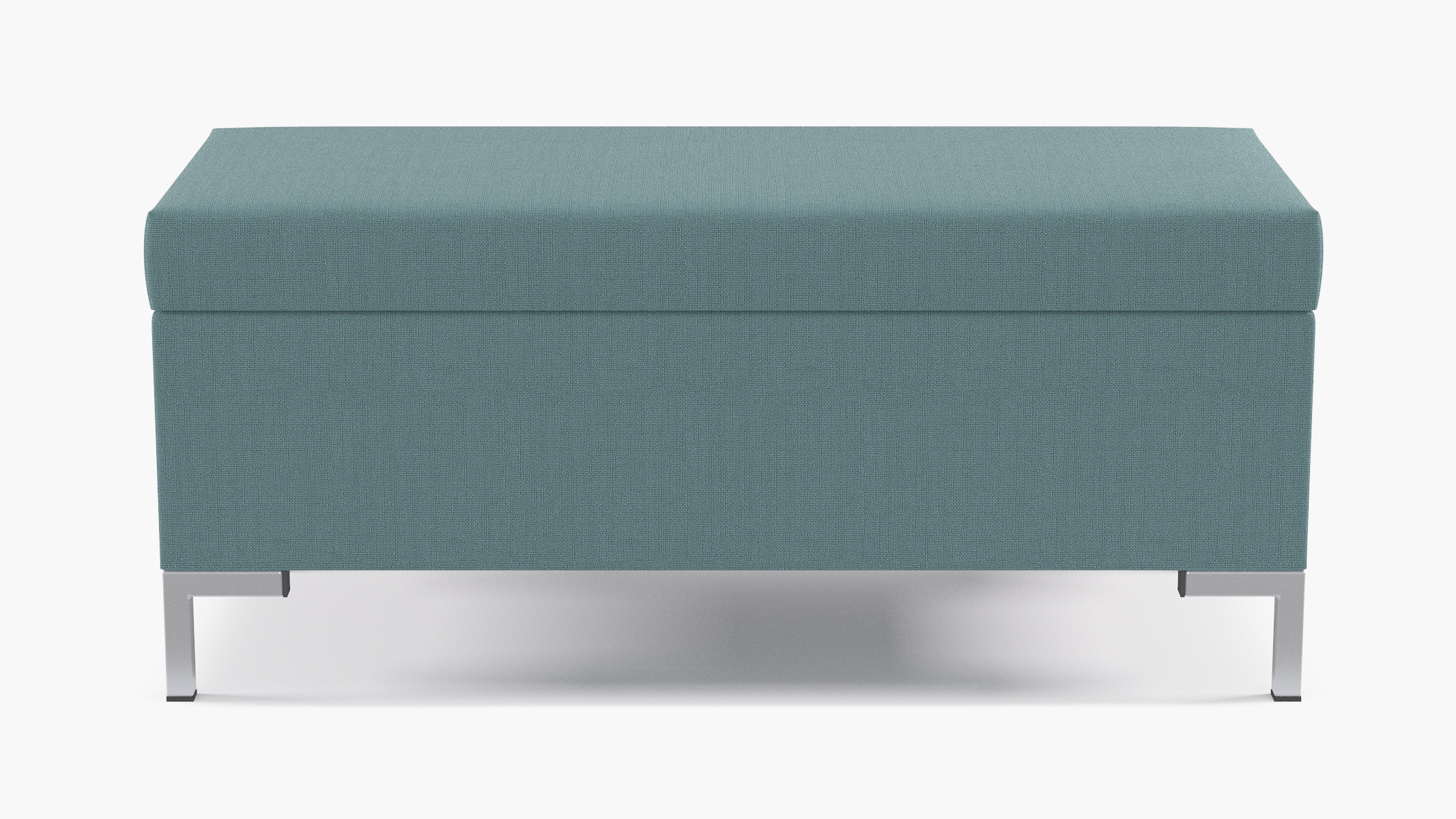 Modern Storage Bench | Seaglass Linen - Image 0