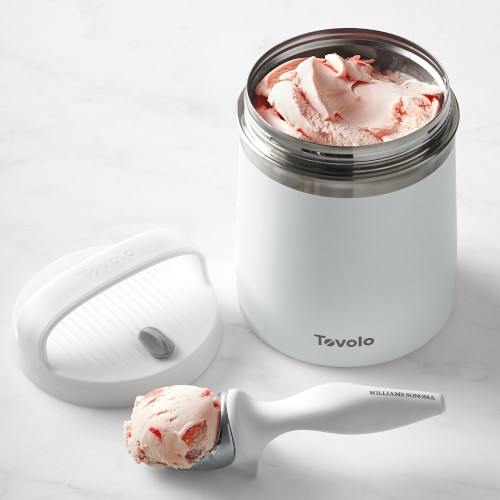Tovolo Stainless-Steel Ice Cream Storage Container & Williams Sonoma Tilt Up Scoop - Image 0