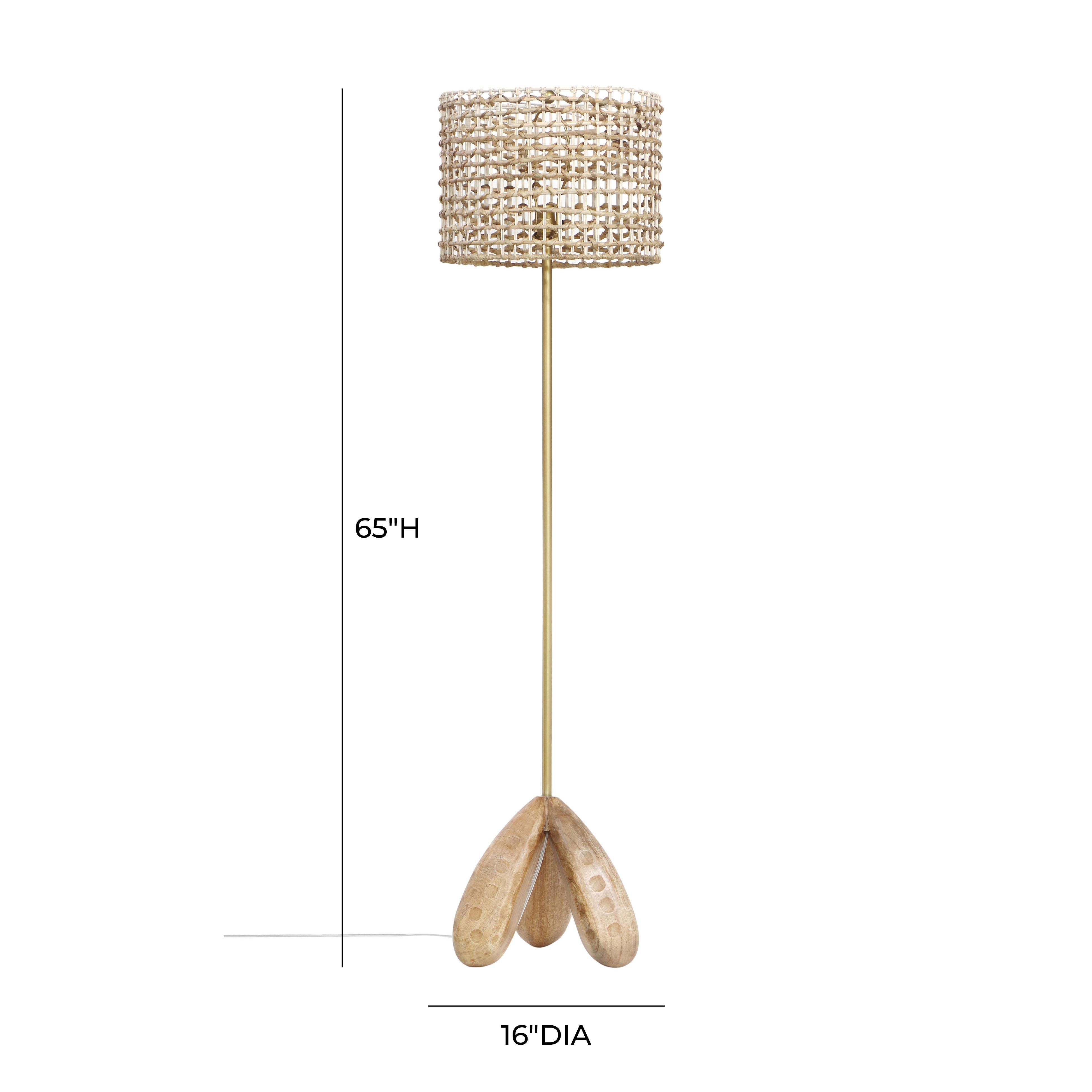 Alondra Wooden Floor Lamp - Image 4