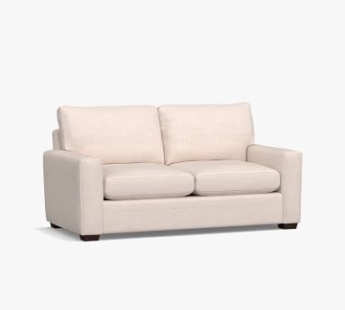 Pearce Modern Square Arm Upholstered Sofa 76", Down Blend Wrapped Cushions, Sunbrella(R) Performance Chenille Fog - Image 3