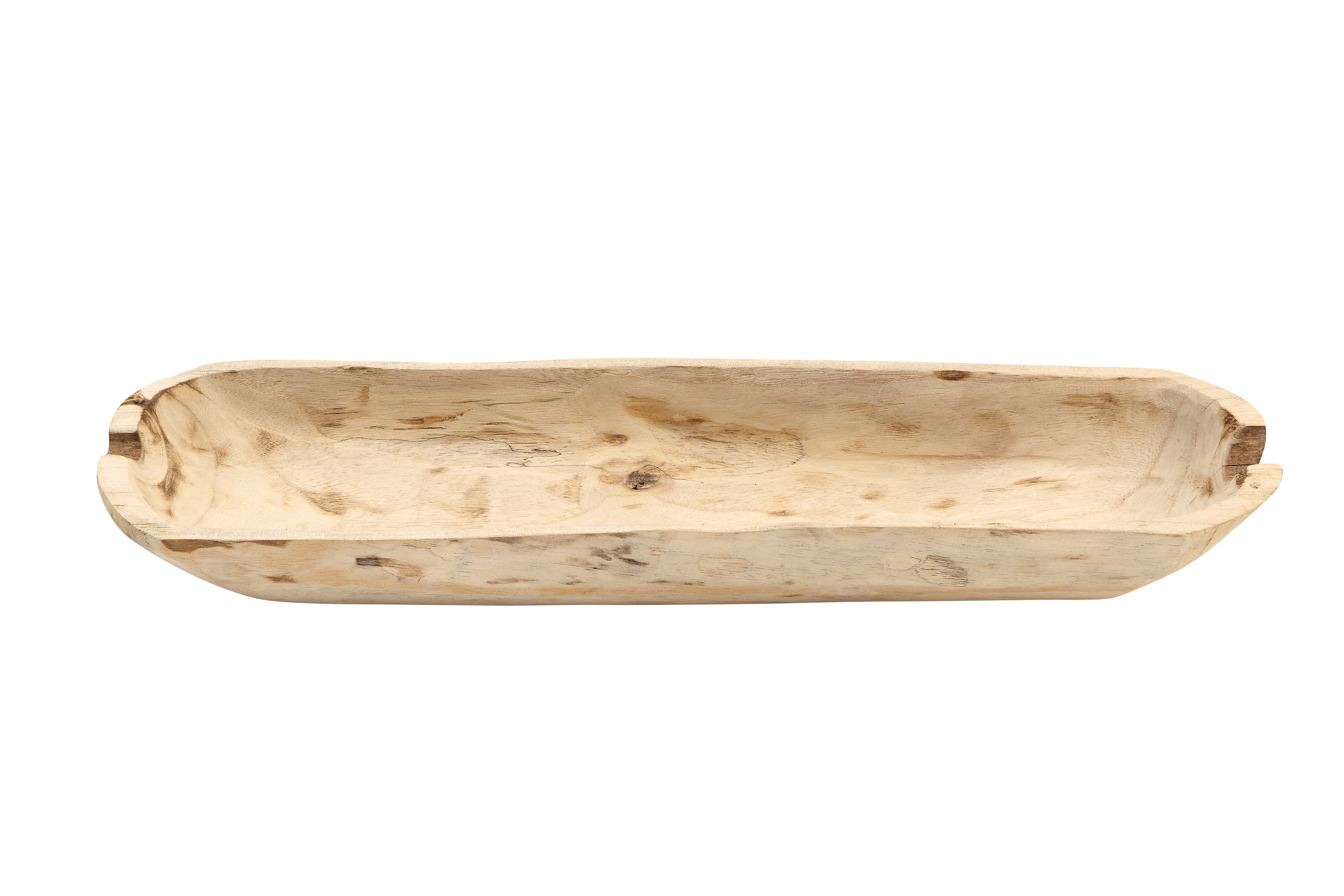 Paulownia Wood Oval Bowl - Image 0
