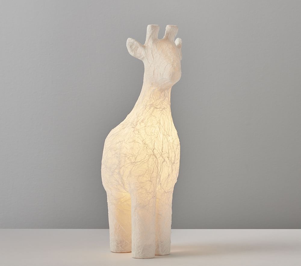 Giraffe Paper Mache Table Nightlight - Image 0